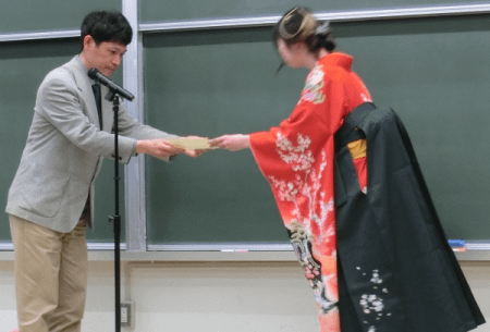 ４年生の山田実桜 さんが「成績優秀賞」を受賞！！(2023/3/23)