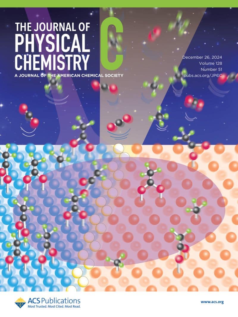 廣森慧太 君の論文がThe Journal of Physical Chemistry: Cの表紙に。（2024/12/27）